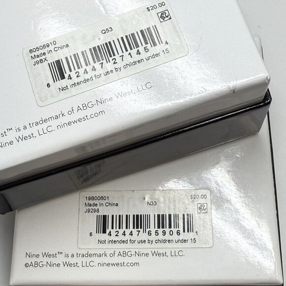 Nine West 2 Sets Necklace & Earring Gift Sets Hot Pink Light Blue New - Picture 6 of 6